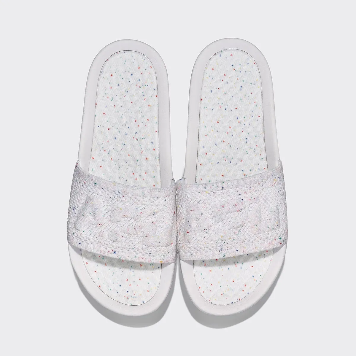 Men's Big Logo TechLoom Slide White / Confetti