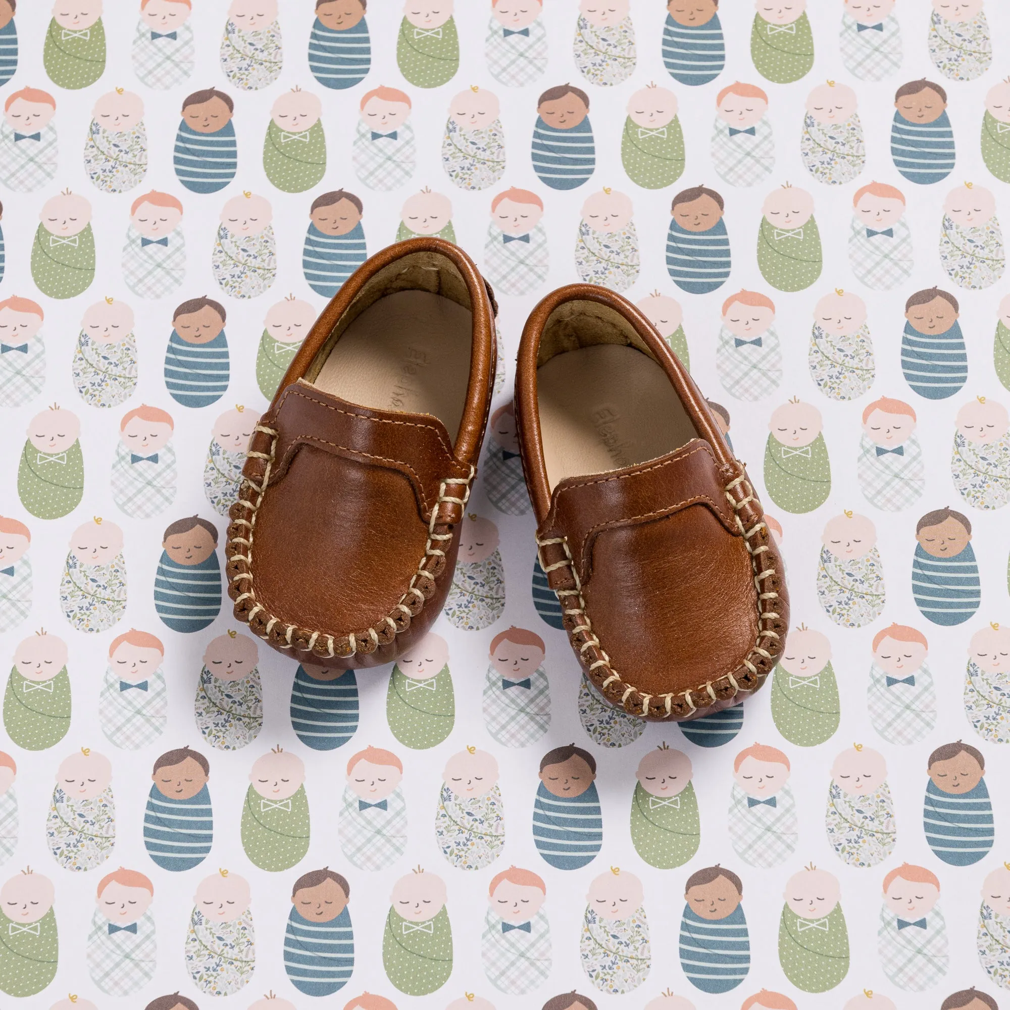 Moccasin for Baby Natural Brown