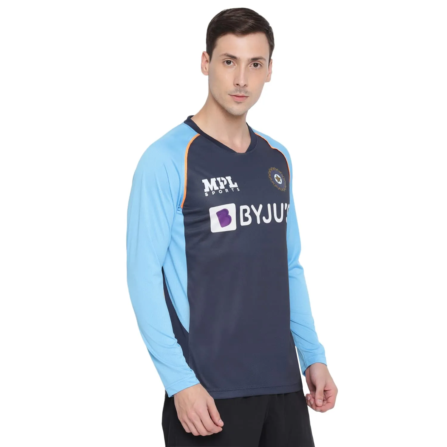 MPL Sports Official Team India Fan Training Jersey Full Sleeve - Sky Blue