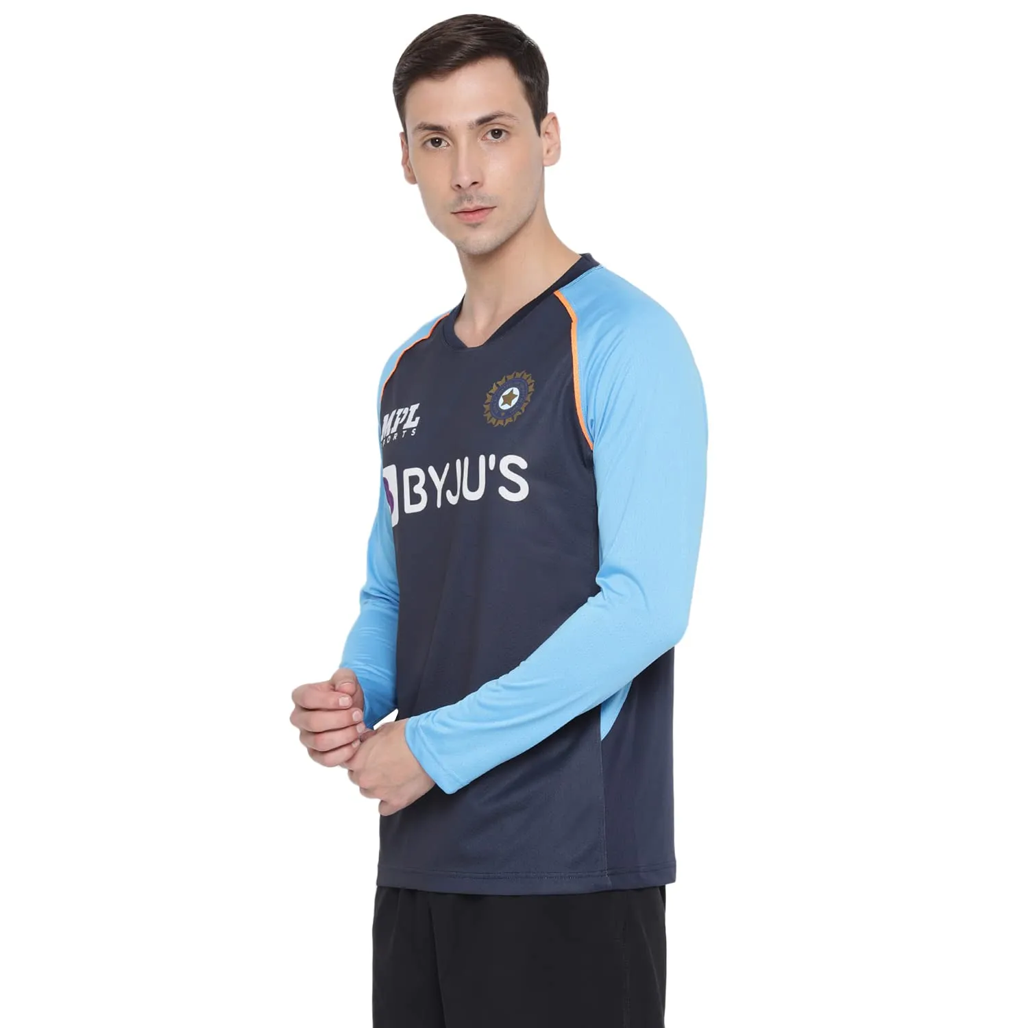 MPL Sports Official Team India Fan Training Jersey Full Sleeve - Sky Blue