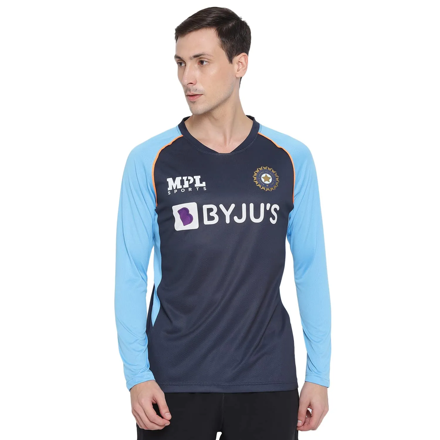 MPL Sports Official Team India Fan Training Jersey Full Sleeve - Sky Blue