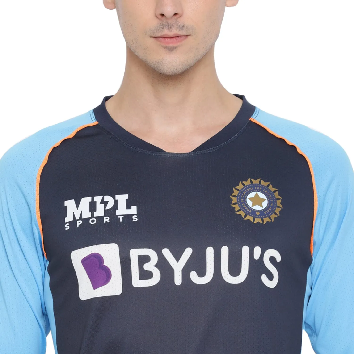 MPL Sports Official Team India Fan Training Jersey Full Sleeve - Sky Blue