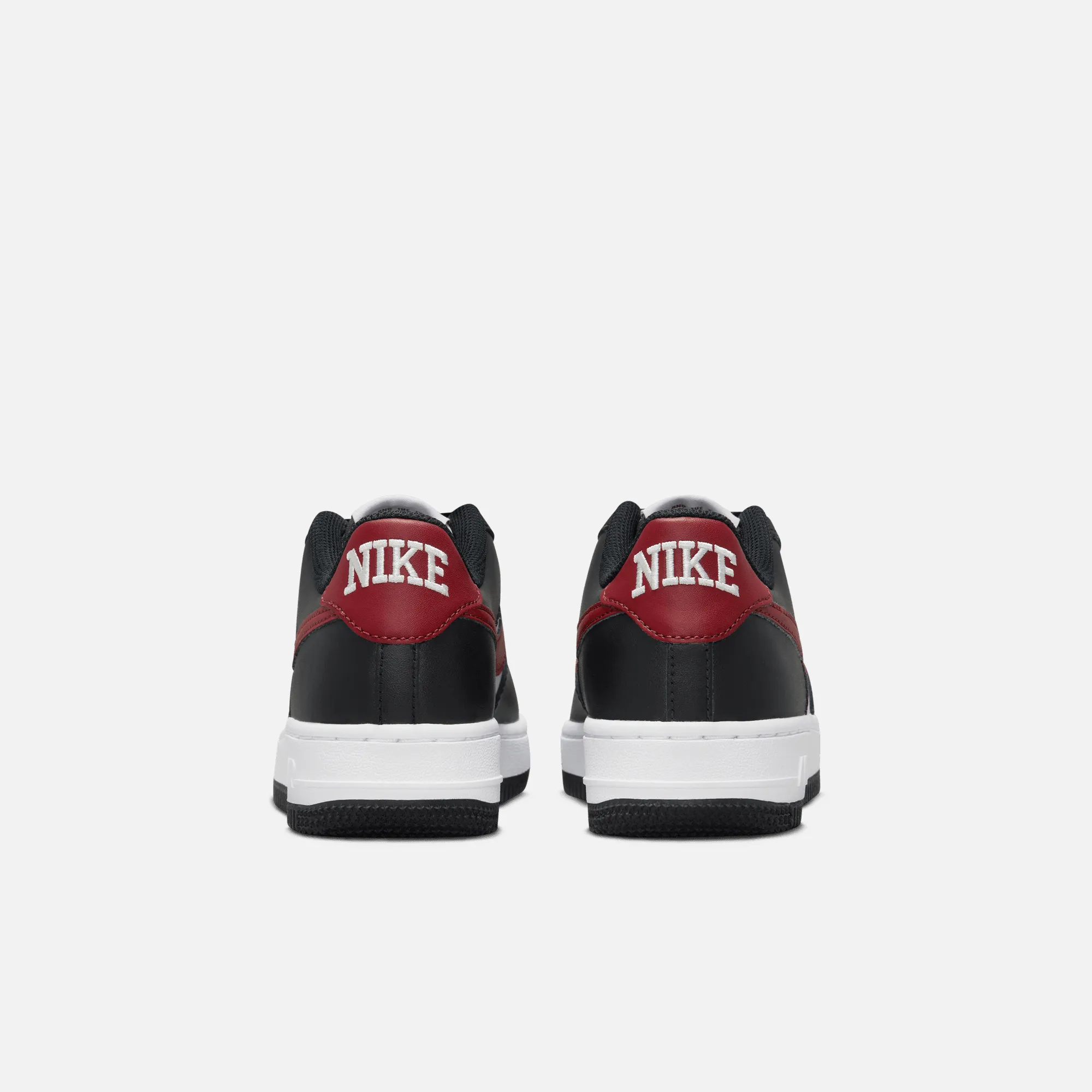 Nike Big Kids' Air Force 1 Low Black Dark Team Red (GS)