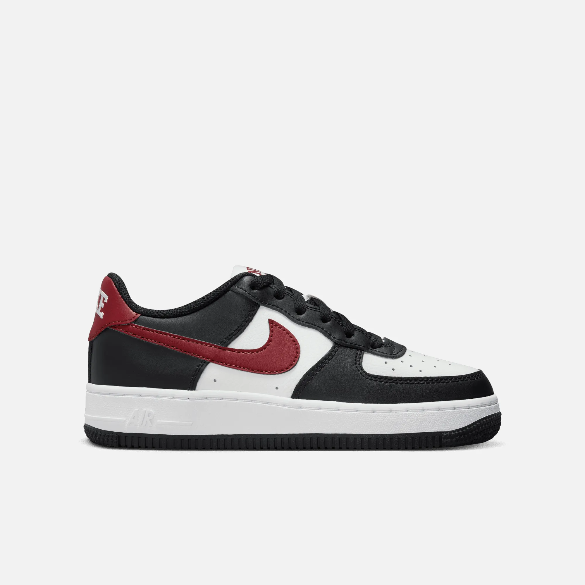 Nike Big Kids' Air Force 1 Low Black Dark Team Red (GS)