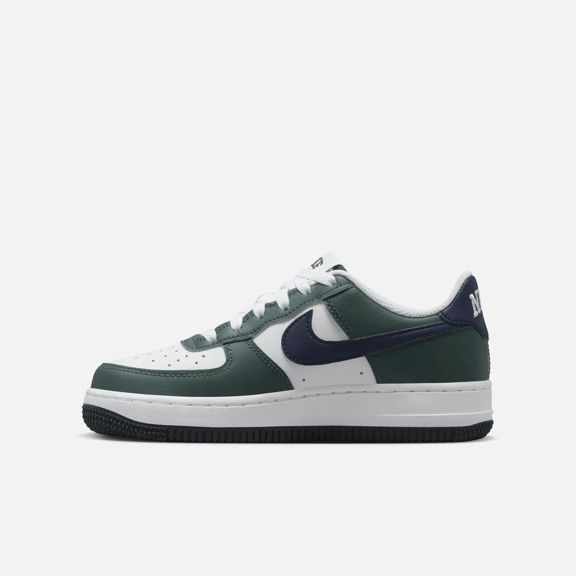 Nike Big Kids' Air Force 1 Low Obsidian Vintage Green (GS)