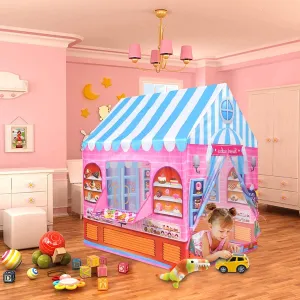 Playtime Foldable Tent House Cake Shop - Pink