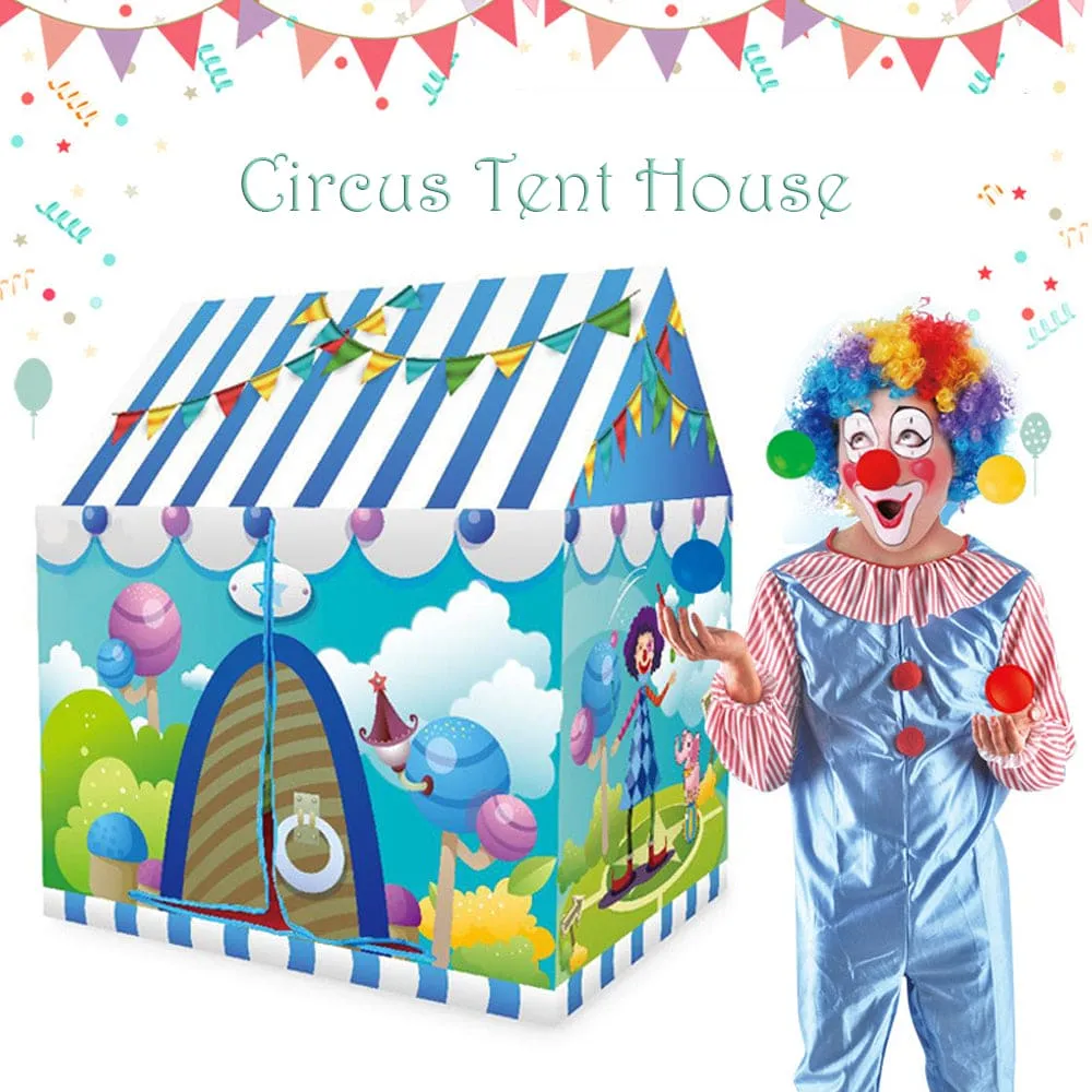 Playtime Foldable Tent House Circus - Blue