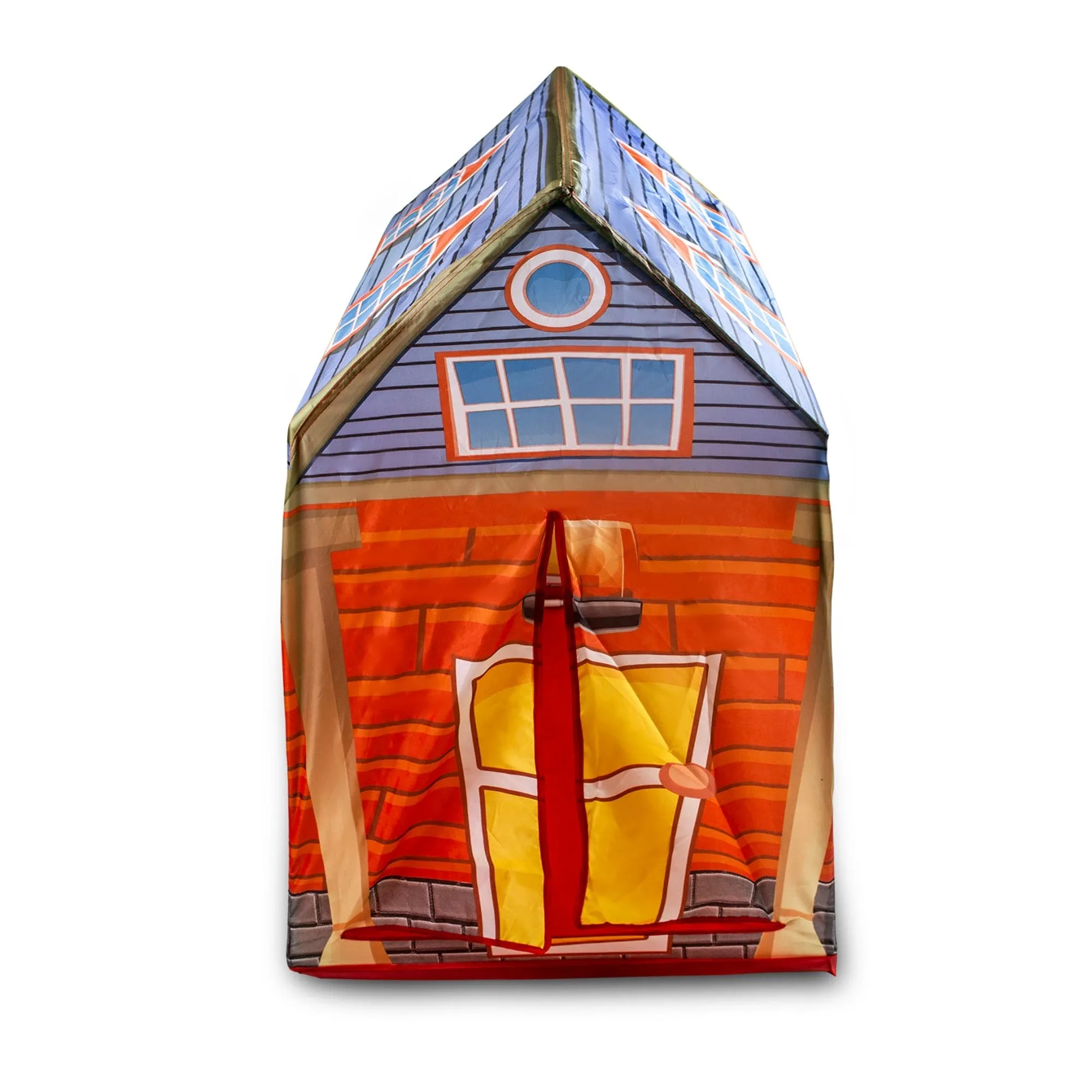 Playtime Foldable Tent House Fire Station - Red