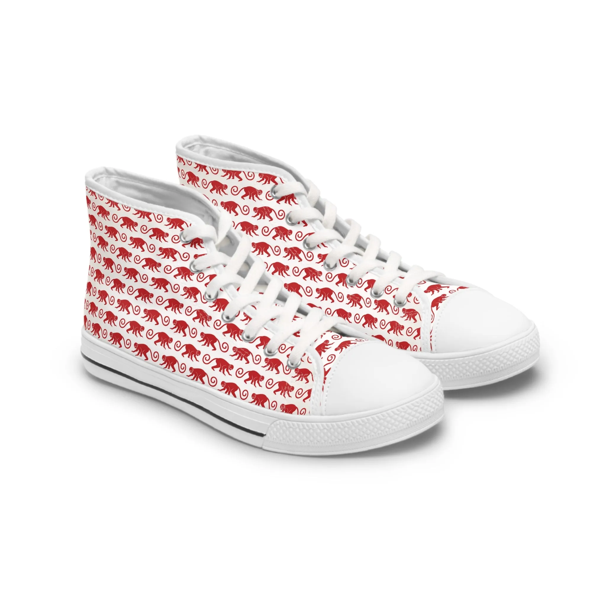 Red Monkeys Women's High Top Sneakers