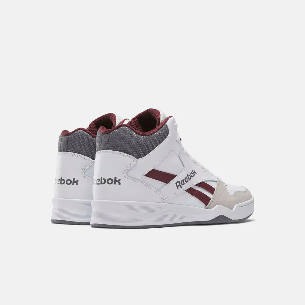 REEBOK MEN'S BB4500 WHITE/MAROON BASKETBALL SHEOS