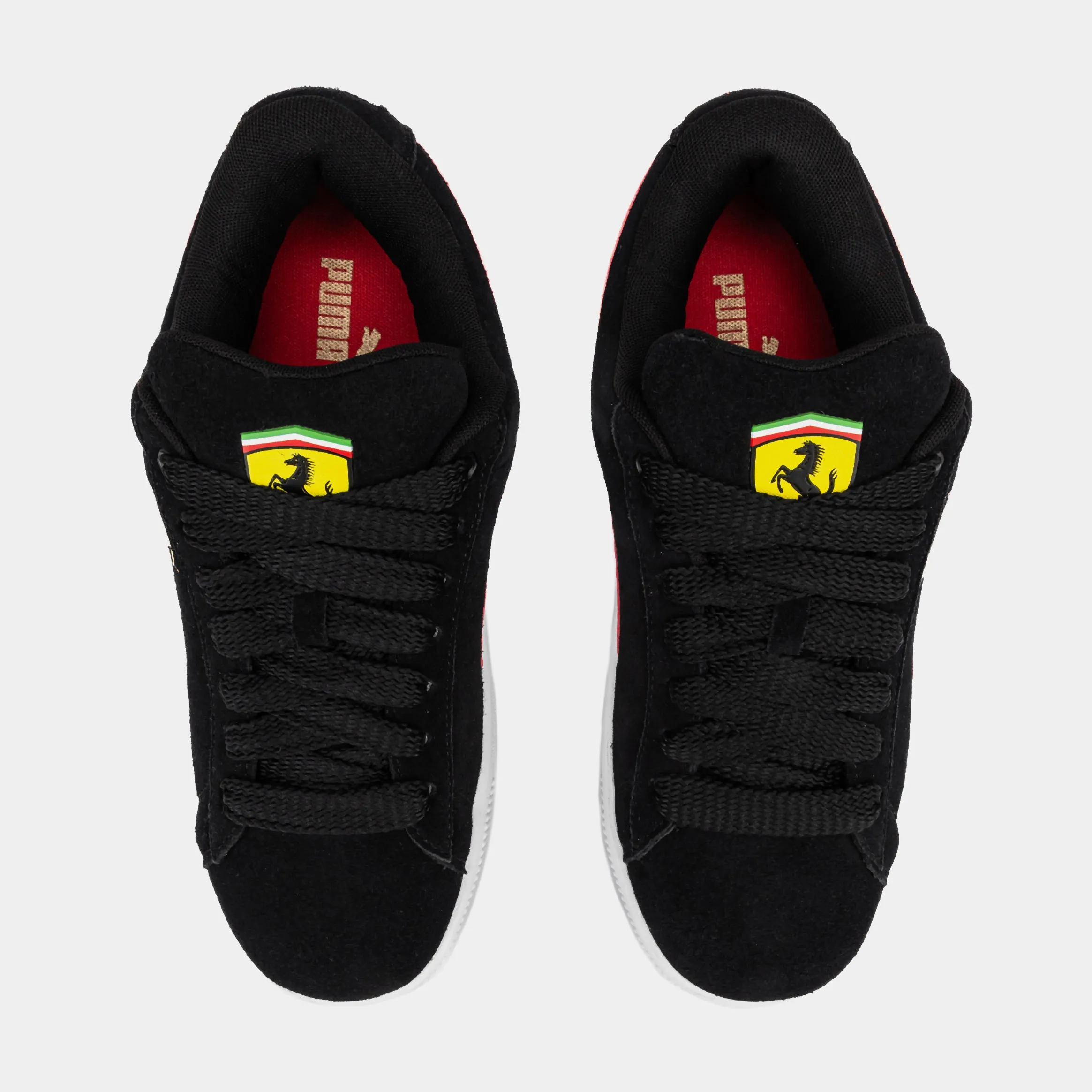 Scuderia Ferrari Suede XL Mens Lifestyle Shoes (Black/White)