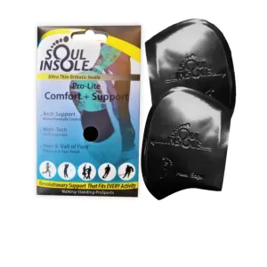 Soul Insole Pro-Lite Orthotic (Unisex) - Black