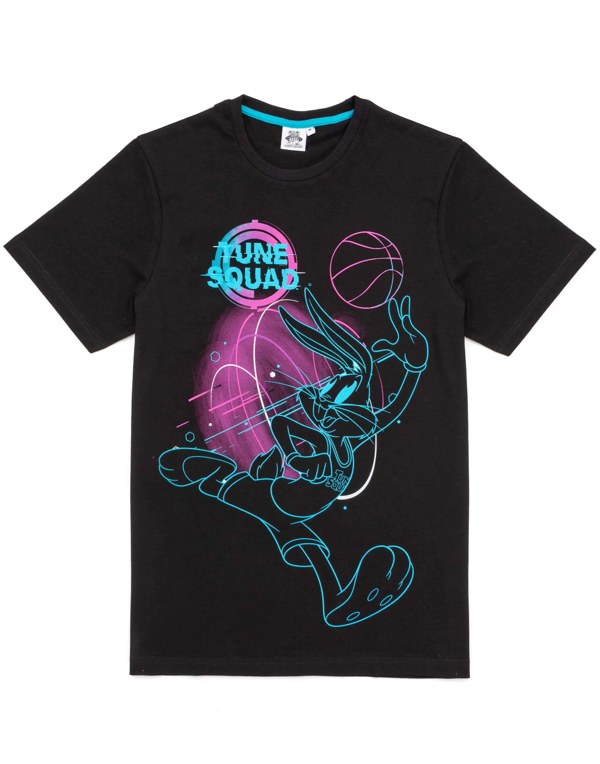 Space Jam Pyjamas For Mens Looney Tunes T-Shirt & Shorts Set - Black