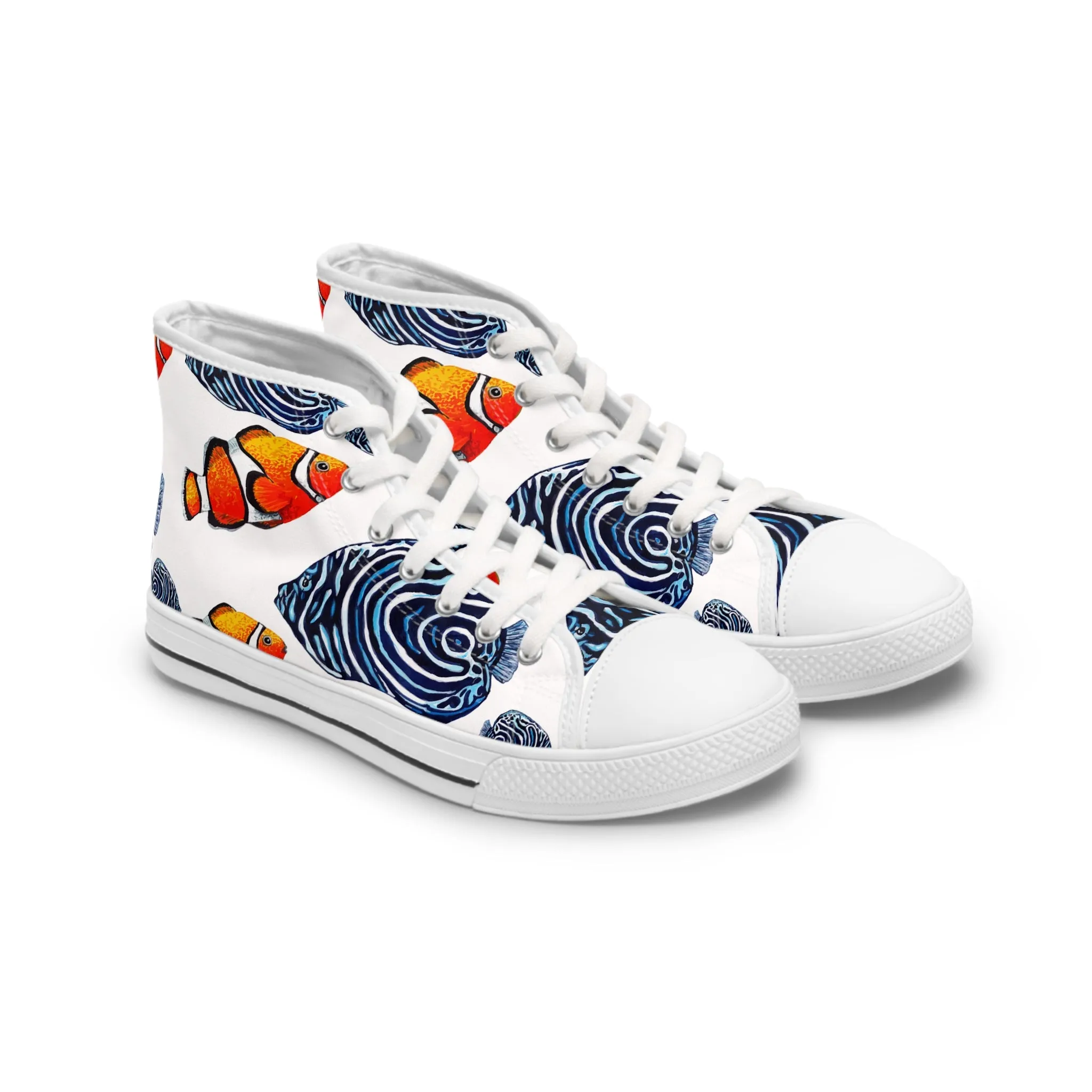 Tropical Clown Fish Women's High Top Sneakers