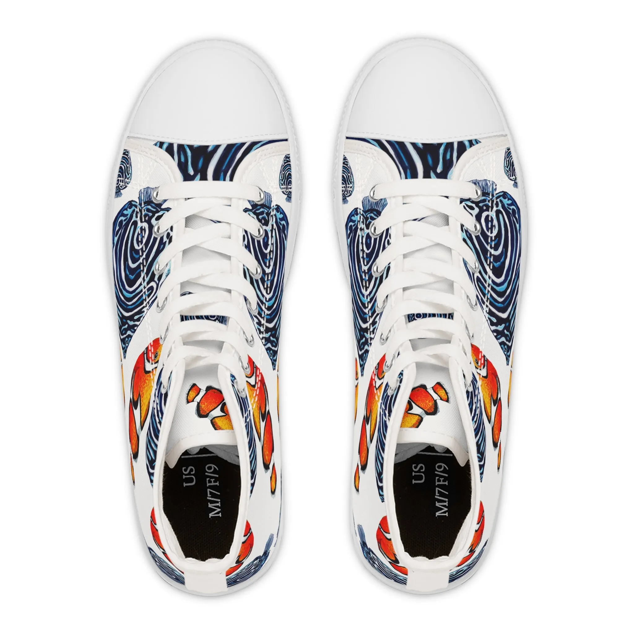 Tropical Clown Fish Women's High Top Sneakers