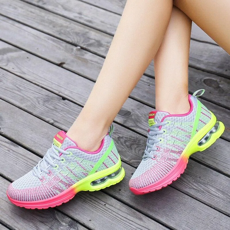 Woman Comfortable Lightweight Breathable Hollow Lace-Up Shoes