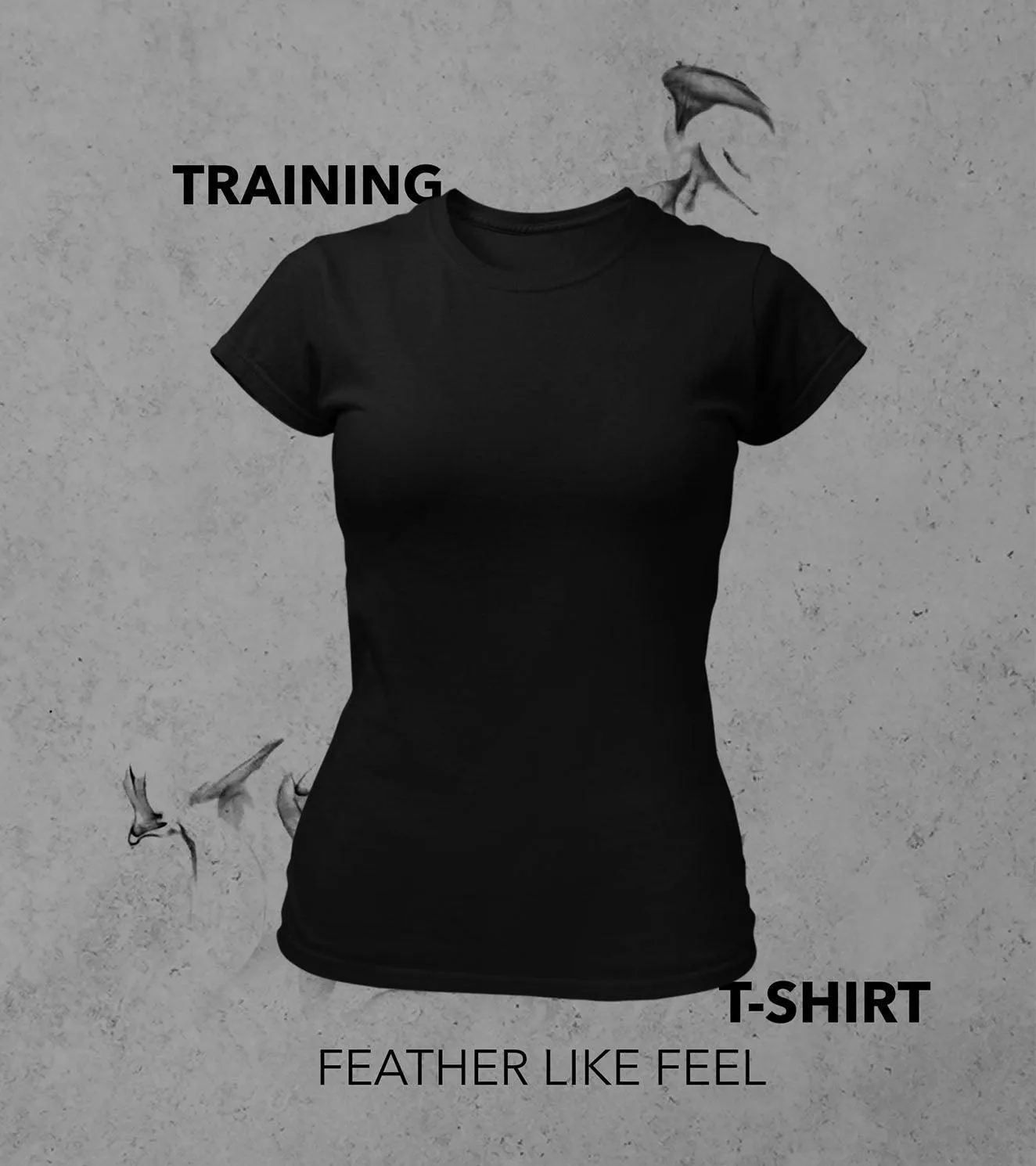 Women's training T-shirt (Black)