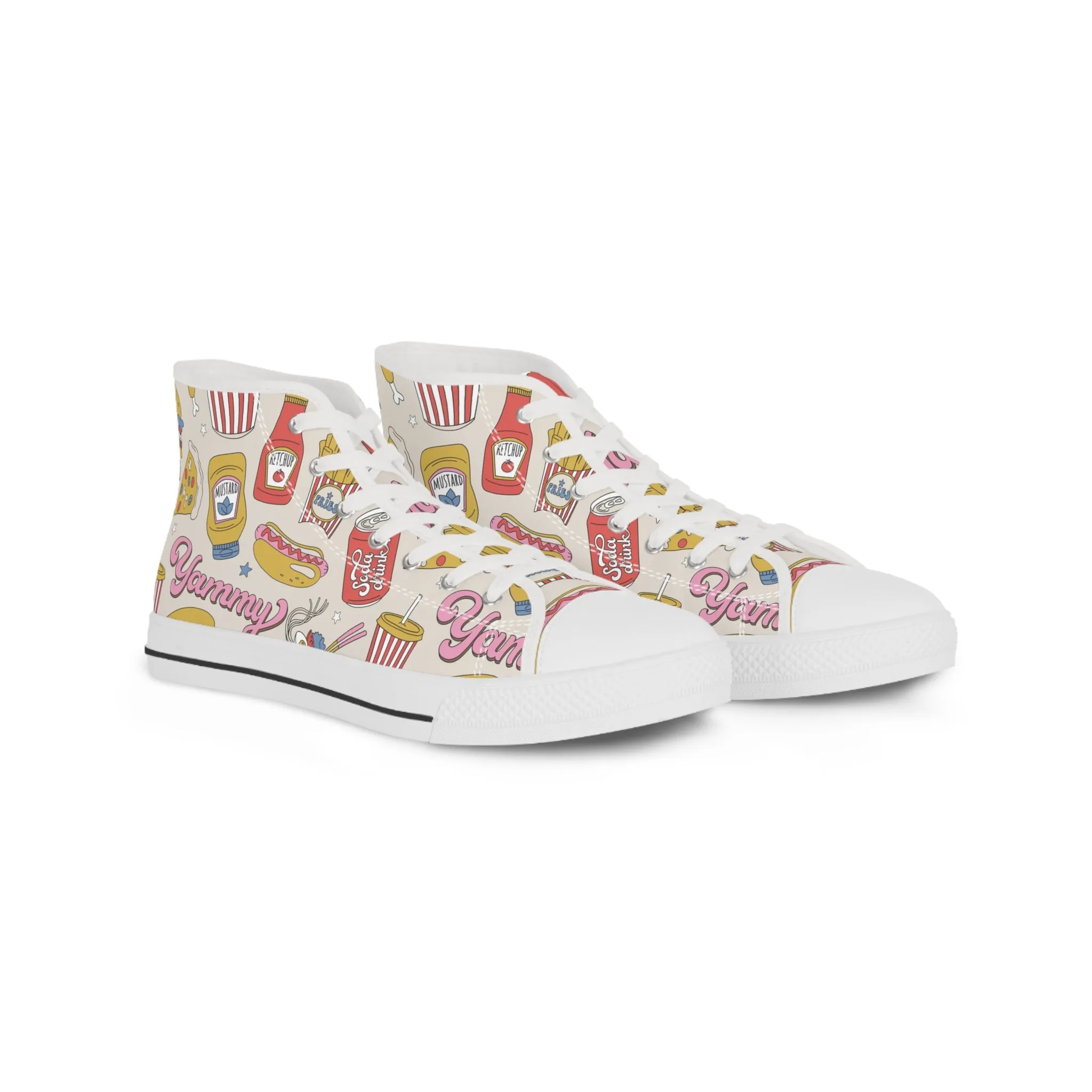 Yummy Fast Food Men's High Top Sneakers